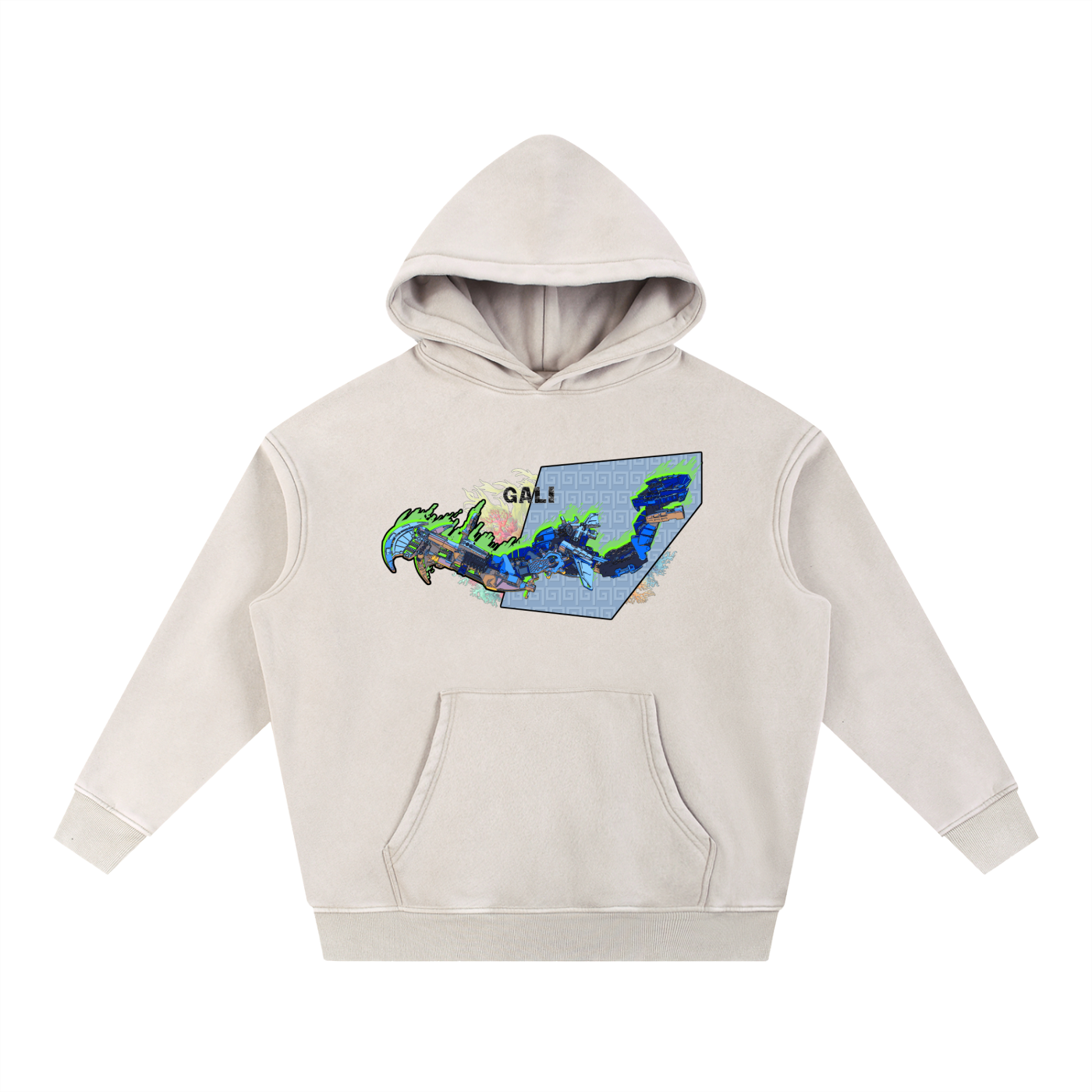Gali Adaptive Distress Washed Hoodie - Skybirdmakes