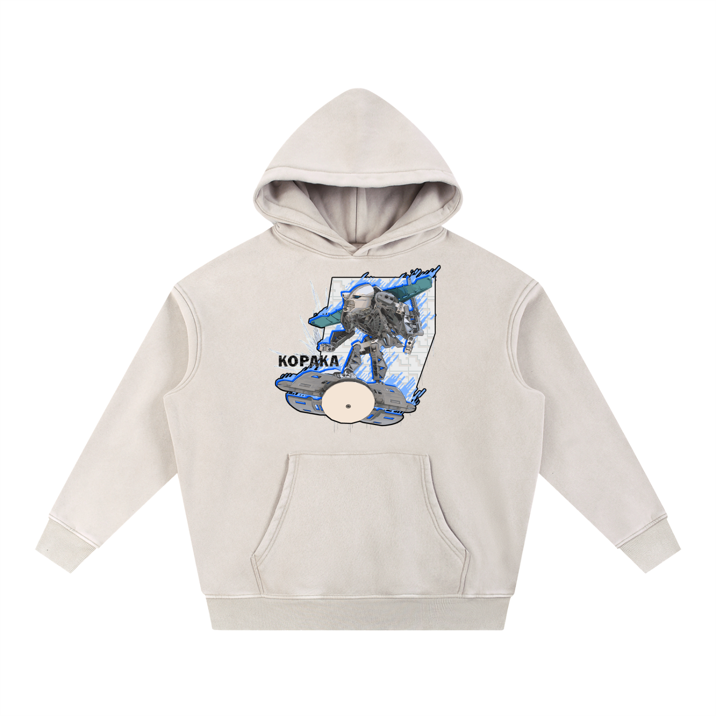Kopaka Adaptive Distress Washed Hoodie - Skybirdmakes