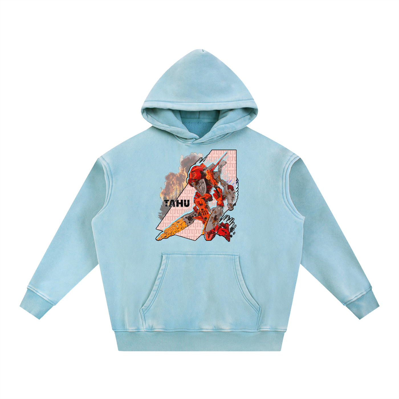 Tahu Adaptive Distress Washed Hoodie - Skybirdmakes