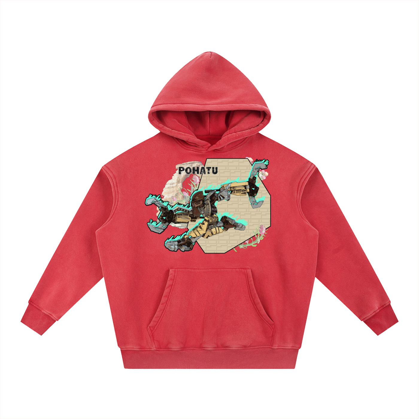 Pohatu Adaptive Distress Washed Hoodie - Skybirdmakes