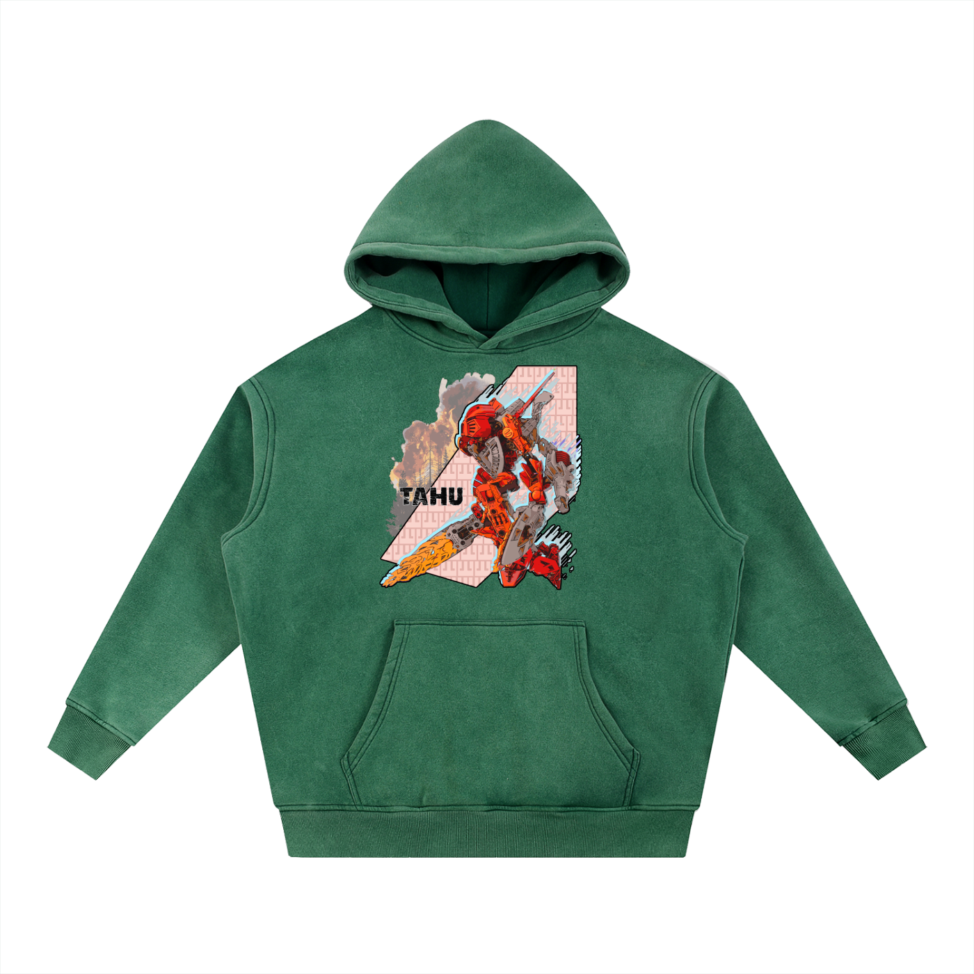 Tahu Adaptive Distress Washed Hoodie - Skybirdmakes